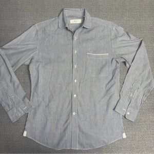 RYE 51 Blue Striped Long Sleeve Button Down Shirt Size Small